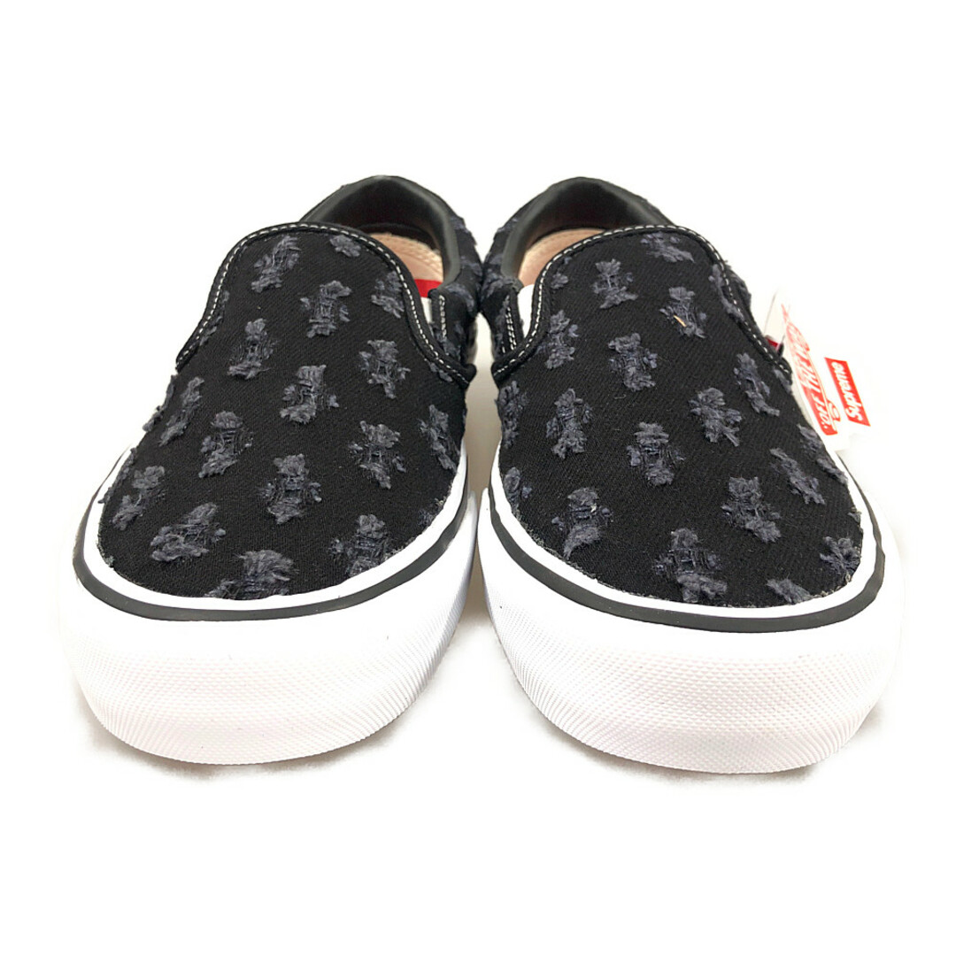 Supreme(シュプリーム)のSUPREME シュプリーム ×VANS バンズ Slip-On Pro スリッポン シューズ Black Denim ブラック サイズUS9=27cm 正規品 / 31687 メンズの靴/シューズ(スリッポン/モカシン)の商品写真