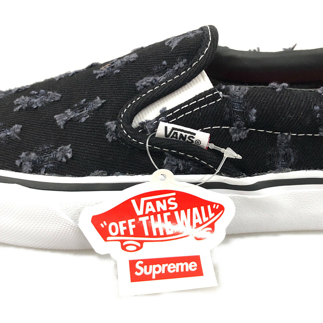 Supreme(シュプリーム)のSUPREME シュプリーム ×VANS バンズ Slip-On Pro スリッポン シューズ Black Denim ブラック サイズUS9=27cm 正規品 / 31687 メンズの靴/シューズ(スリッポン/モカシン)の商品写真