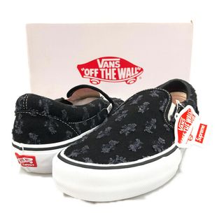 シュプリーム(Supreme)のSUPREME シュプリーム ×VANS バンズ Slip-On Pro スリッポン シューズ Black Denim ブラック サイズUS9=27cm 正規品 / 31687(スリッポン/モカシン)