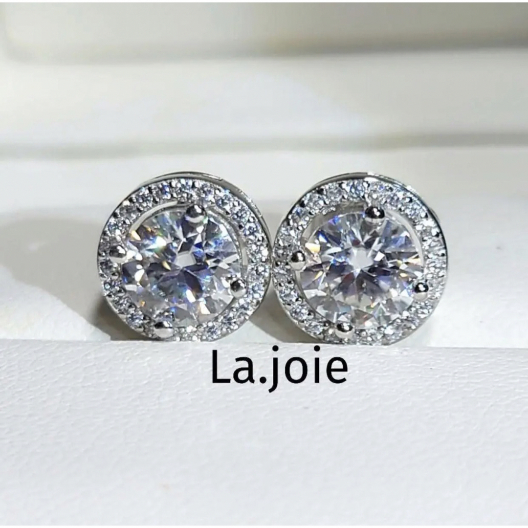 Moissanite 最高品質 モアサナイト 人工ダイヤモンド 1ct ピアス