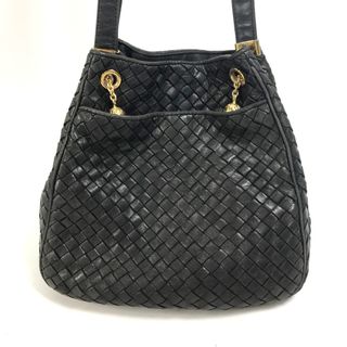 ボッテガヴェネタ BOTTEGA VENETA イントレチャート 961077 カバン 肩掛け ショルダーバッグ レザー ブラック