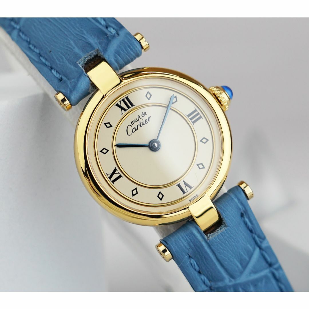 Cartier(カルティエ)の美品 カルティエ マスト ヴァンドーム ゴールドリング ローマン SM Cart レディースのファッション小物(腕時計)の商品写真