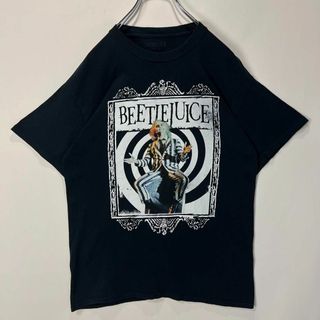 ビートルジュース ムービーTシャツ ティム・バートン L ブラック 映画 古着