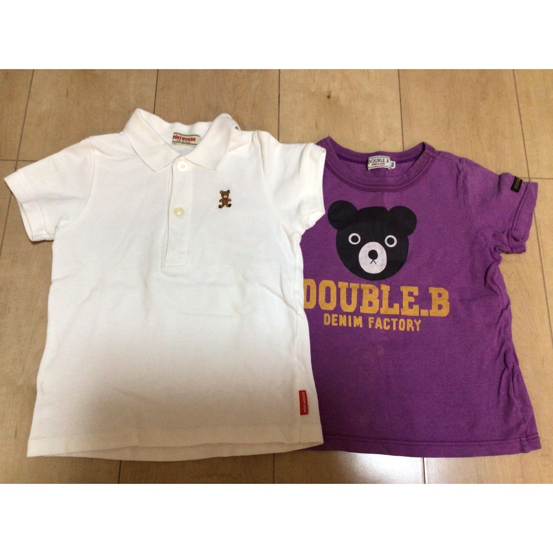 mikihouse(ミキハウス)のミキハウス mikihouse Tシャツとポロシャツ 2枚  キッズ/ベビー/マタニティのキッズ服男の子用(90cm~)(Tシャツ/カットソー)の商品写真