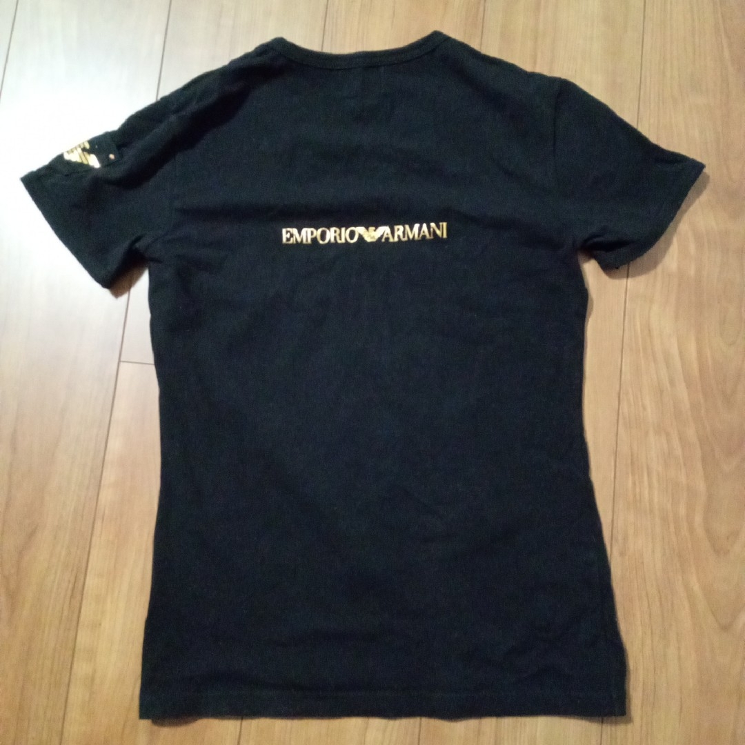 Emporio Armani(エンポリオアルマーニ)のEMPORIO ARMANI　黒　M　Tシャツ メンズのトップス(Tシャツ/カットソー(半袖/袖なし))の商品写真