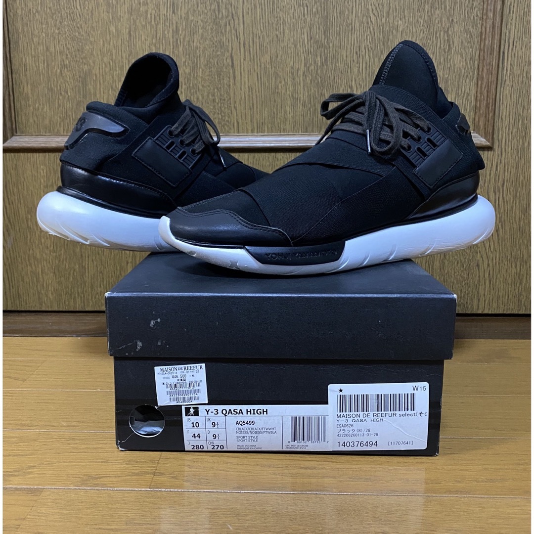 Y-3 ワイスリー QASA SANDAL サンダル 黒 US10 28cm