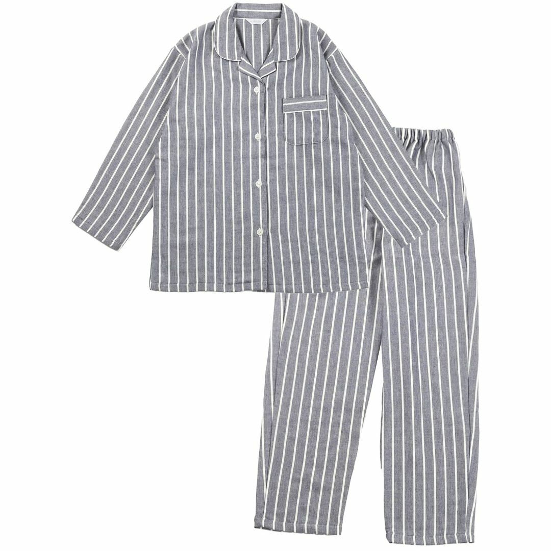[パジャマファミリー]パジャマ 長袖 上下セット 綿100% 3重ガーゼ 起毛