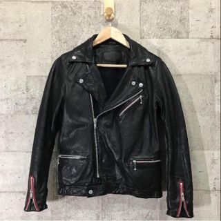 ヒステリックグラマー(HYSTERIC GLAMOUR)の【美品】HYSTERICGLAMOUR/ヒステリックグラマー ラムレザー (ライダースジャケット)