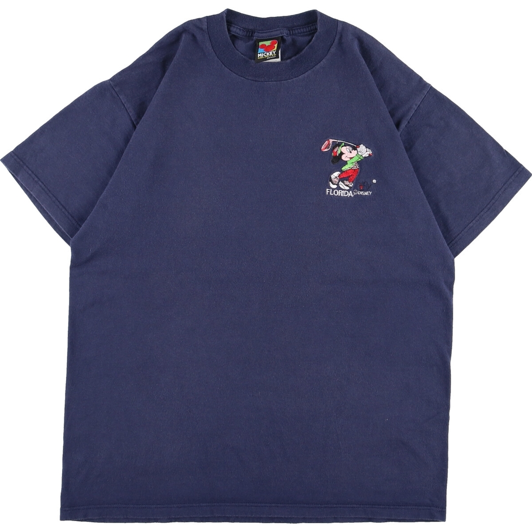 90年代 MICKEY UNLIMITED MICKEY MOUSE ミッキーマウス キャラクタープリントTシャツ USA製 メンズM ヴィンテージ /eaa363610