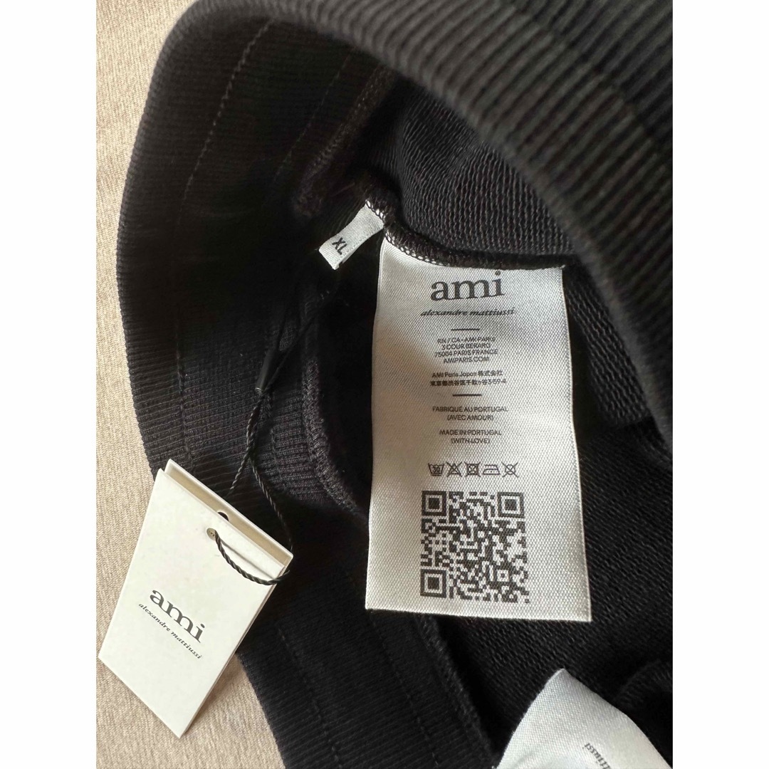 M新品 AMI Paris アミ グラフィック ロゴ スウェットパンツ ブラック
