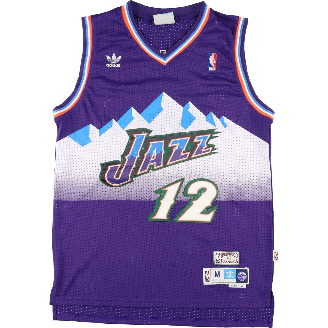 adidas(アディダス)の古着 アディダス adidas ORIGINALS オリジナルス NBA UTAH JAZZ ユタジャズ メッシュ ゲームシャツ レプリカユニフォーム メンズM /eaa363609 メンズのトップス(Tシャツ/カットソー(半袖/袖なし))の商品写真