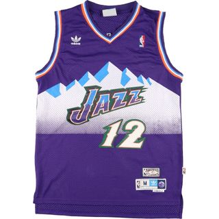 アディダス(adidas)の古着 アディダス adidas ORIGINALS オリジナルス NBA UTAH JAZZ ユタジャズ メッシュ ゲームシャツ レプリカユニフォーム メンズM /eaa363609(Tシャツ/カットソー(半袖/袖なし))