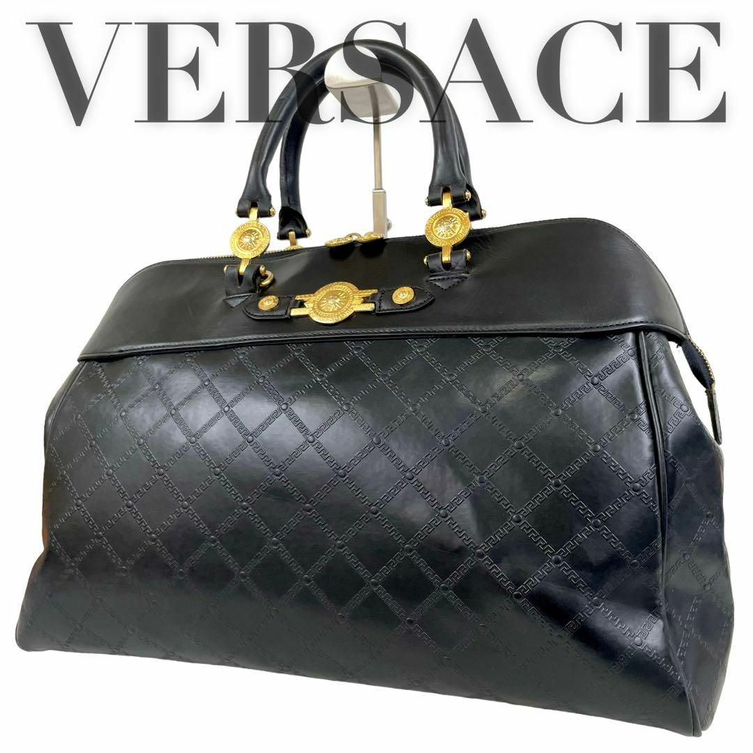 VERSACE ヴェルサーチ　ハンドバッグ　サンバースト　ヴィンテージ　太陽