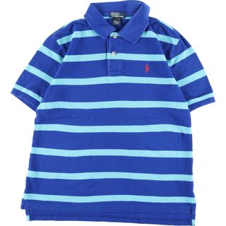 ラルフローレン(Ralph Lauren)の古着 ラルフローレン Ralph Lauren POLO by Ralph Lauren 半袖 ボーダー ポロシャツ レディースL ヴィンテージ /eaa363600(ポロシャツ)