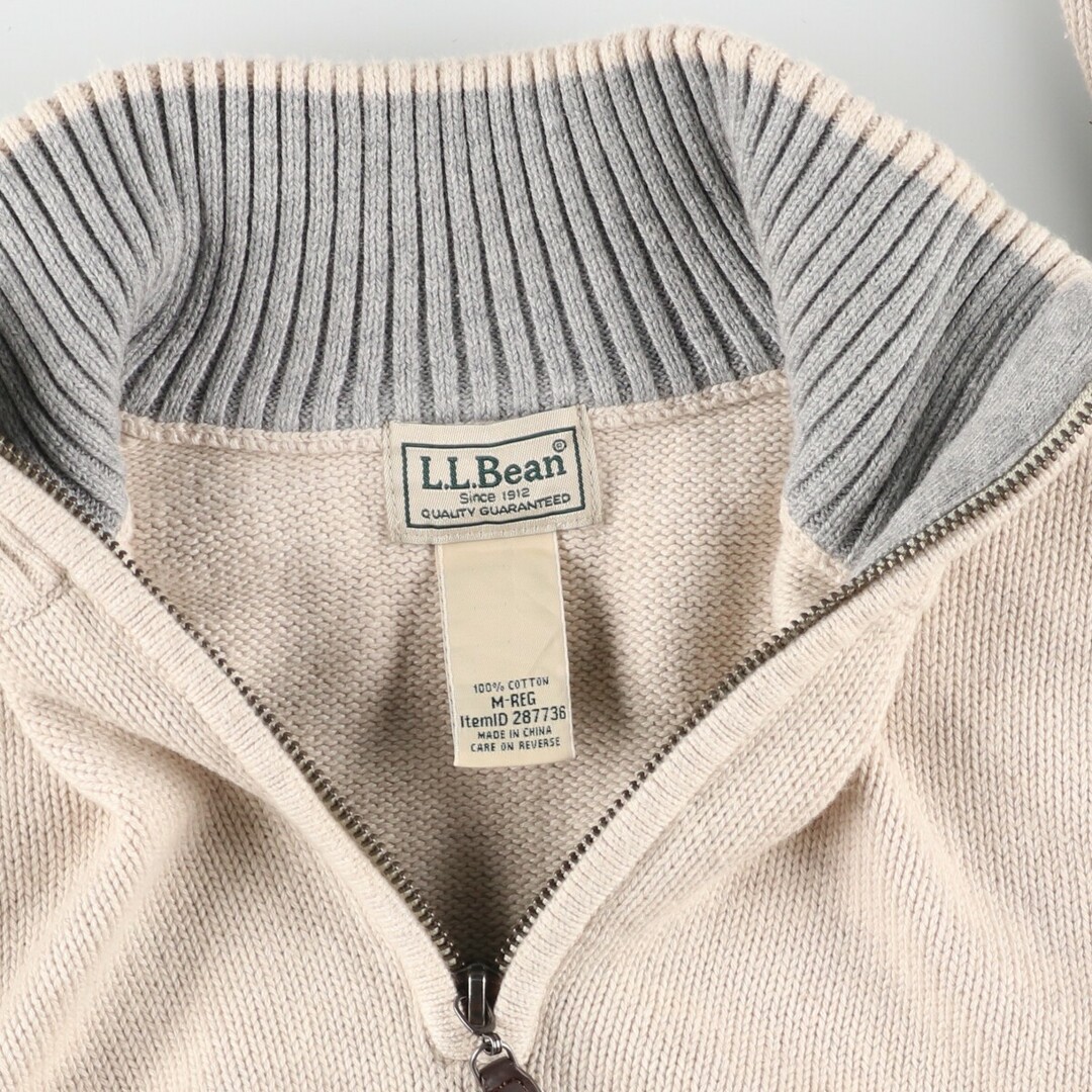 L.L.Bean - 古着 エルエルビーン L.L.Bean コットンニットハーフジップ
