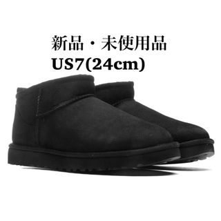 アグ(UGG)のUGG アグ CLASSIC ULTRA MINI ウルトラミニ ブラック(ブーツ)