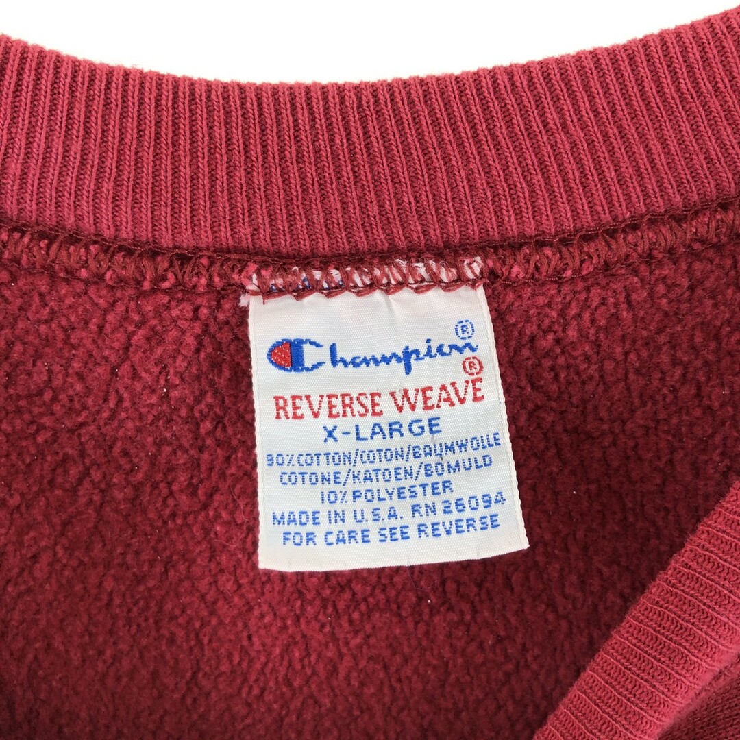 90年代 チャンピオン Champion リバースウィーブ 刺繍タグ ワンポイントロゴスウェット トレーナー USA製 メンズXL ヴィンテージ /eaa362909