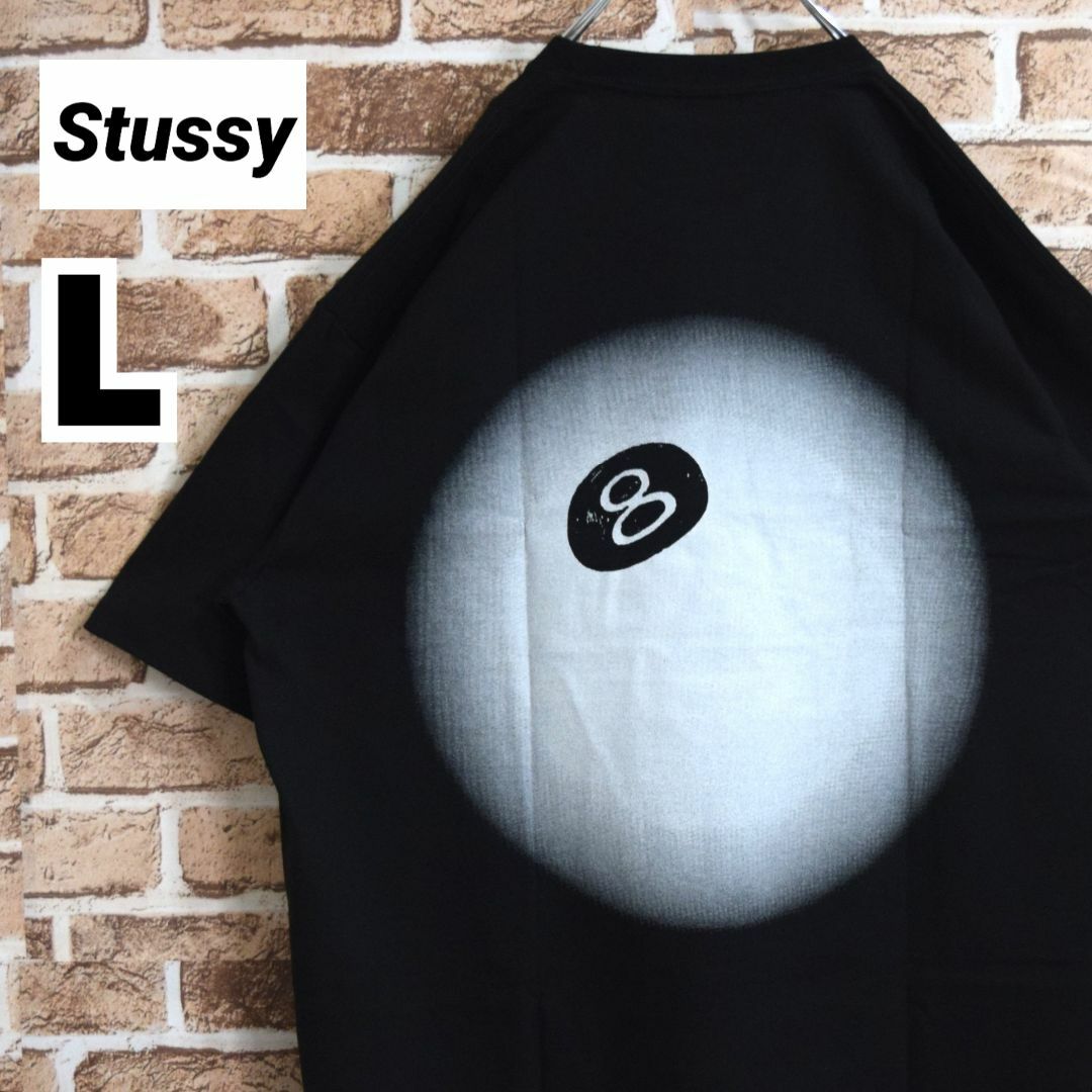 ステューシー stussy 新品タグ　8ボール　ブラックXL