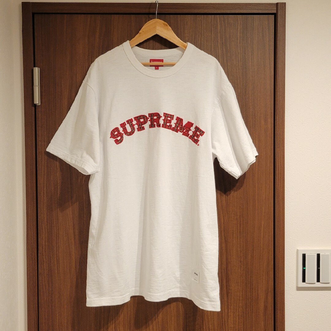 Supreme Applique アップリケ Tシャツ ホワイト 白 チェック