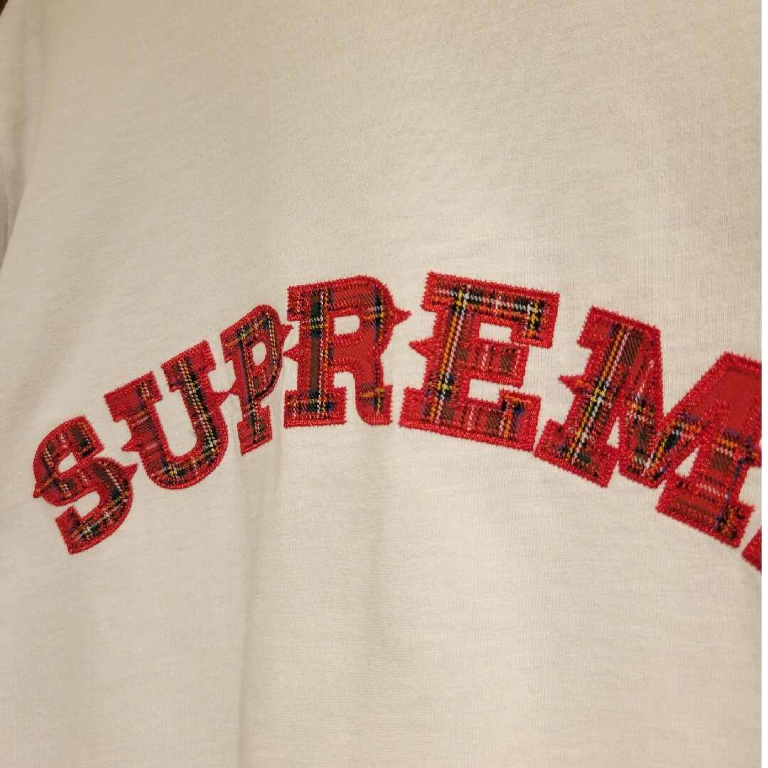 Supreme★Plaid Applique S/S TopチェックTシャツL