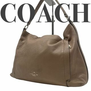 コーチ(COACH)のCOACH コーチ グレージュ ソフト レザー ハンドバッグ 34312(ハンドバッグ)