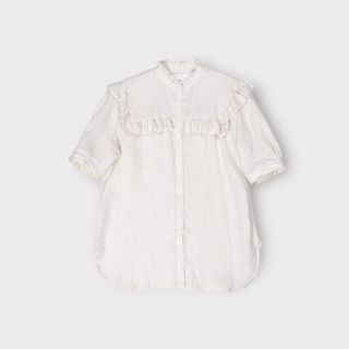 ビューティアンドユースユナイテッドアローズ(BEAUTY&YOUTH UNITED ARROWS)のBEAUTY&YOUTH【フリルスタンドカラー5分袖ブラウス】(シャツ/ブラウス(半袖/袖なし))