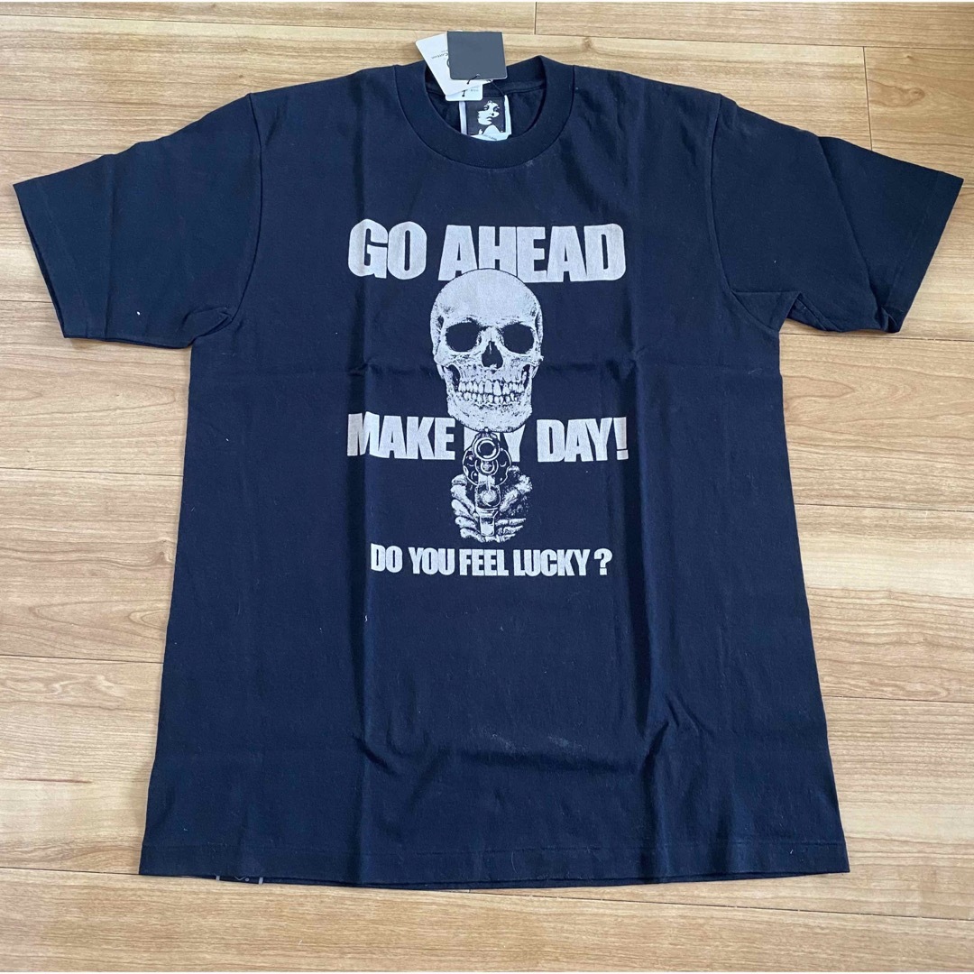 Tシャツ/カットソー(半袖/袖なし)激レア 新品未使用HYSヒステリックグラマーGOAHEADスカル 黒M