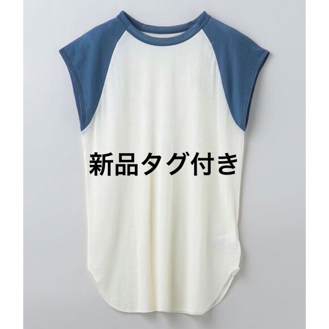 新品6(ROKU) ロク COTTON NYLON BASEBALL  Tシャツ