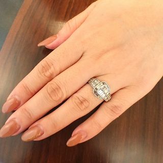 K18YG????1.00ct✨２種ダイヤ✨テーパー・ブリリアント✨キラキラリング✨