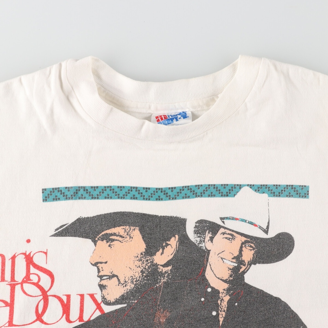 90年代 ヘインズ Hanes CHRIS LEDOUX クリスルドゥ 両面プリント バンドTシャツ バンT USA製 メンズL ヴィンテージ /eaa357381 3