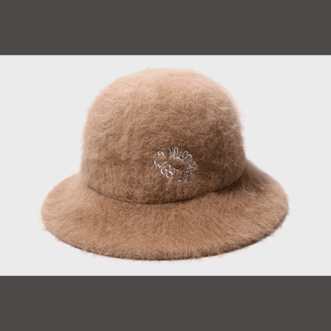 L 未使用品 22AW フラグスタフ FUR HAT ファーハット キャメル--cm頭周り