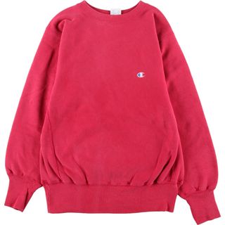 チャンピオン(Champion)の古着 90年代 チャンピオン Champion リバースウィーブ 刺繍タグ ワンポイントロゴスウェット トレーナー USA製 メンズM ヴィンテージ /eaa362488(スウェット)