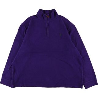 ラルフローレン(Ralph Lauren)の古着 ラルフローレン Ralph Lauren POLO by Ralph Lauren ハーフジップスウェットシャツ トレーナー メンズXL /eaa330417(スウェット)