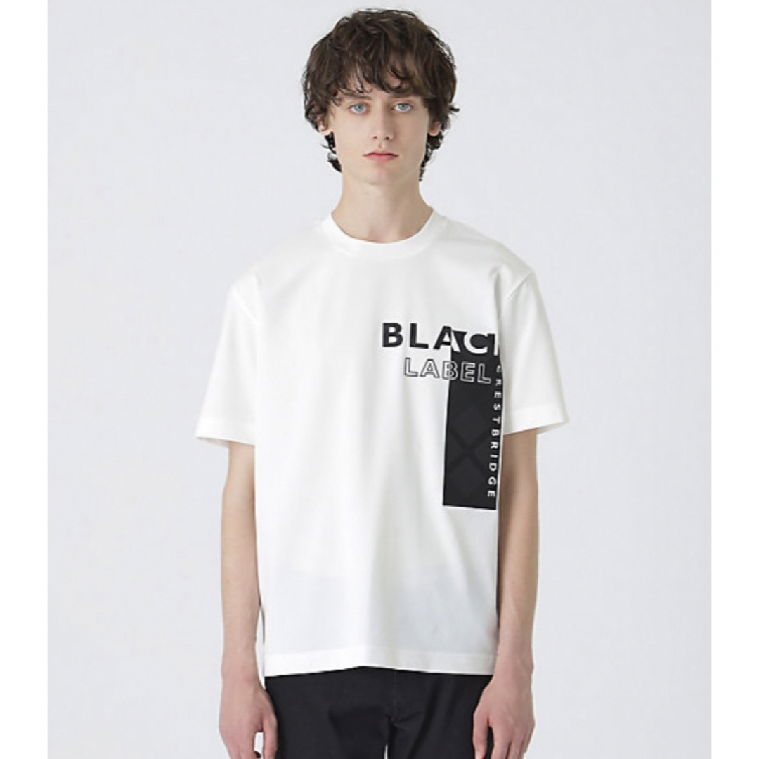 新品】ブラックレーベルクレストブリッジ Tシャツ 白 L バーバリー 102