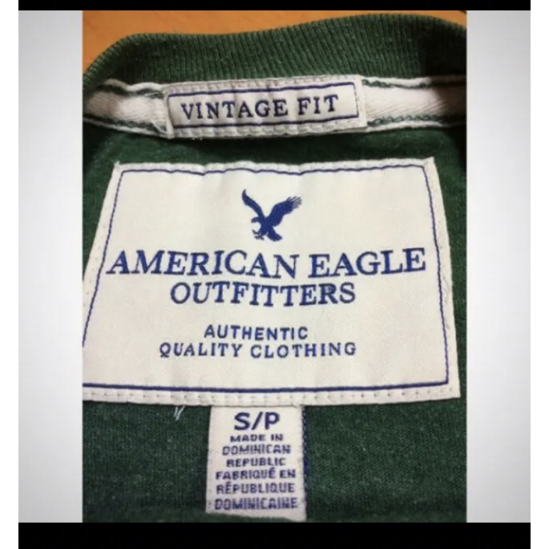 American Eagle(アメリカンイーグル)のアメリカンイーグルダークグリーンコットンT メンズのトップス(Tシャツ/カットソー(半袖/袖なし))の商品写真