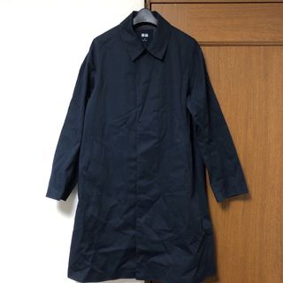 ユニクロ(UNIQLO)の即決 UNIQLO ユニクロ ステンカラーコート ネイビー(ステンカラーコート)