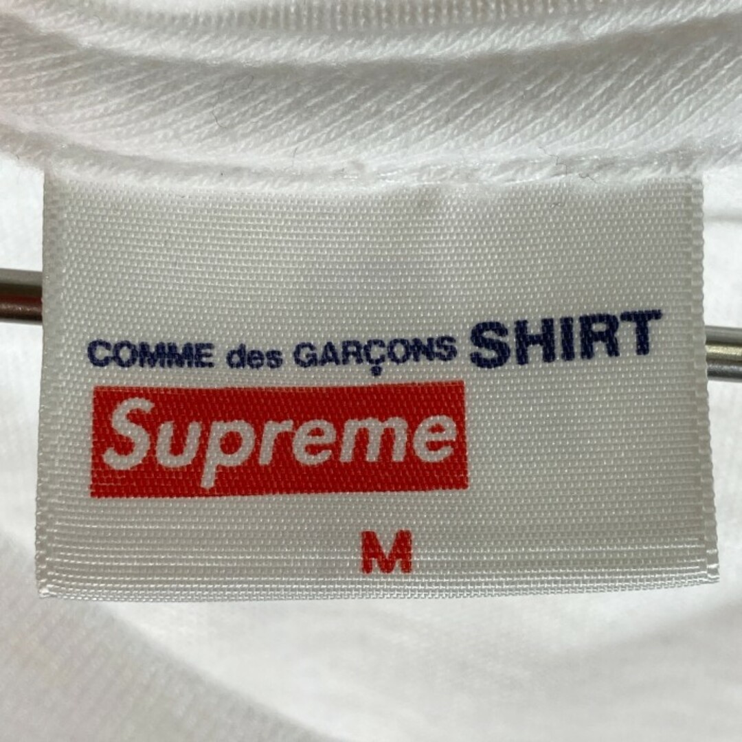 ★シュプリーム×コムデギャルソンシャツ Tシャツ 17SS ホワイト M