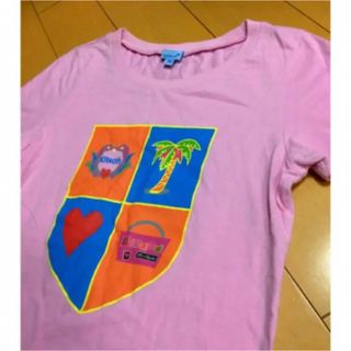 キットソン(KITSON)のKITSONピンクコットンT(Tシャツ(半袖/袖なし))