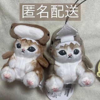 mofusand サメにゃん　マスコットぬいぐるみ　2種セット　プライズ　ぢゅの(キャラクターグッズ)