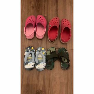 クロックス(crocs)のcrocs ビーチサンダル　下駄　15〜17.5cm まとめ売り(サンダル)