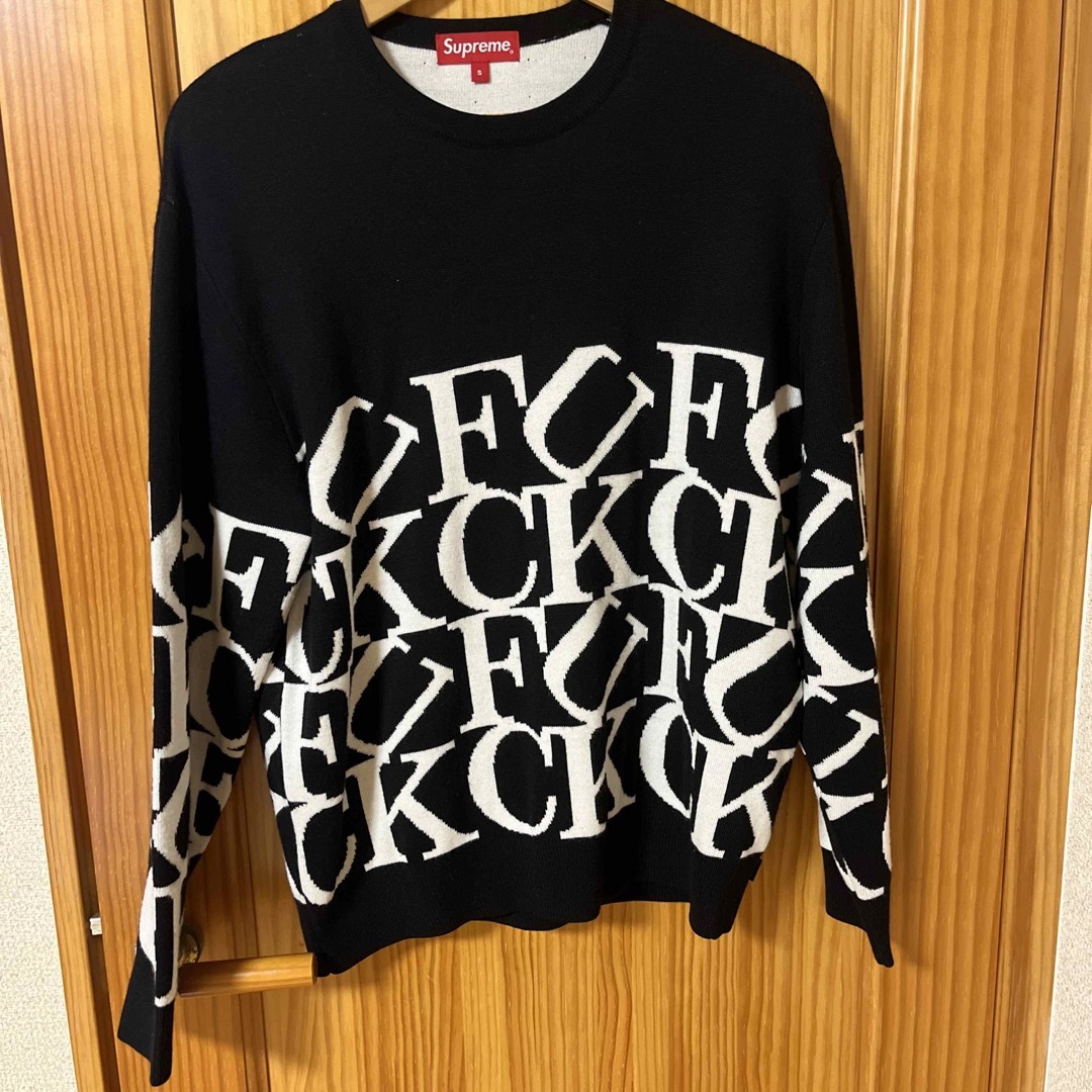 黒 XL supreme Fuck Sweater シュプリーム  セーター