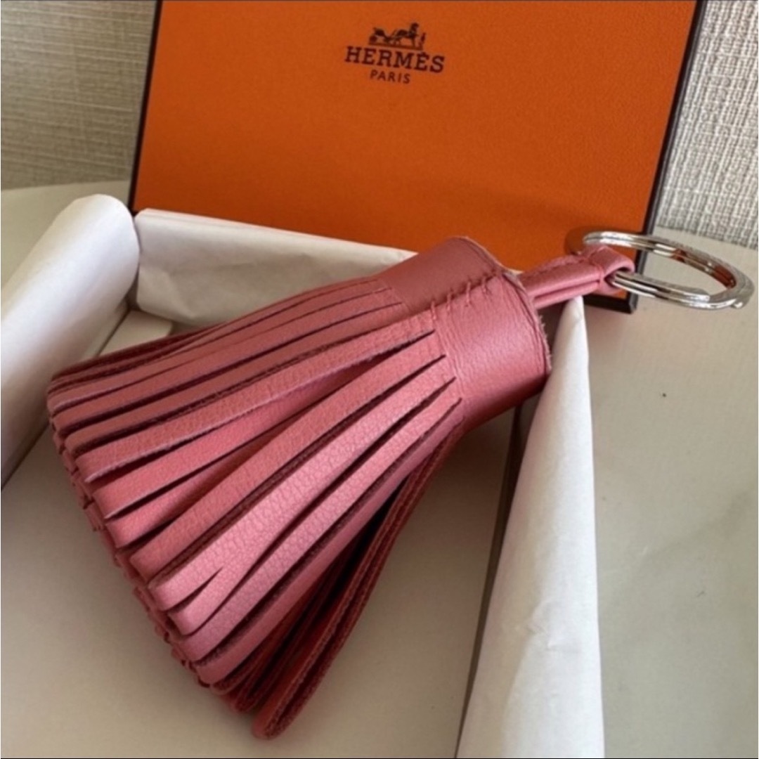 エルメス HERMES ローズアザレ カルメン - キーホルダー