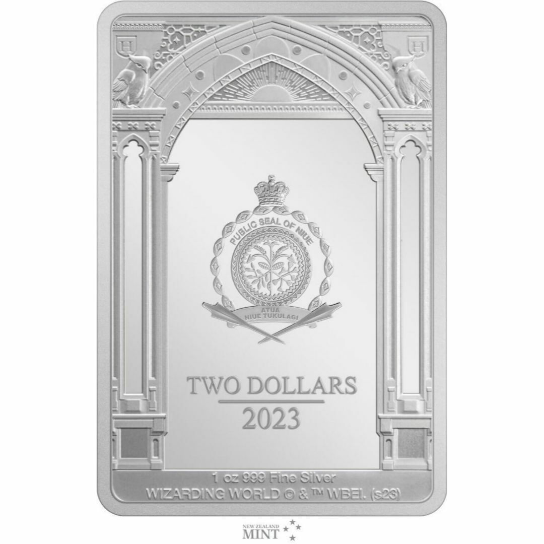 2023年　ニウエ　ハリーポッター第2弾　Buckbeak　純銀　1オンス　銀貨 エンタメ/ホビーの美術品/アンティーク(貨幣)の商品写真