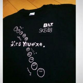 エスケーイーフォーティーエイト(SKE48)のSKE✖︎B.L.TコラボブラックコットンT(Tシャツ/カットソー(半袖/袖なし))