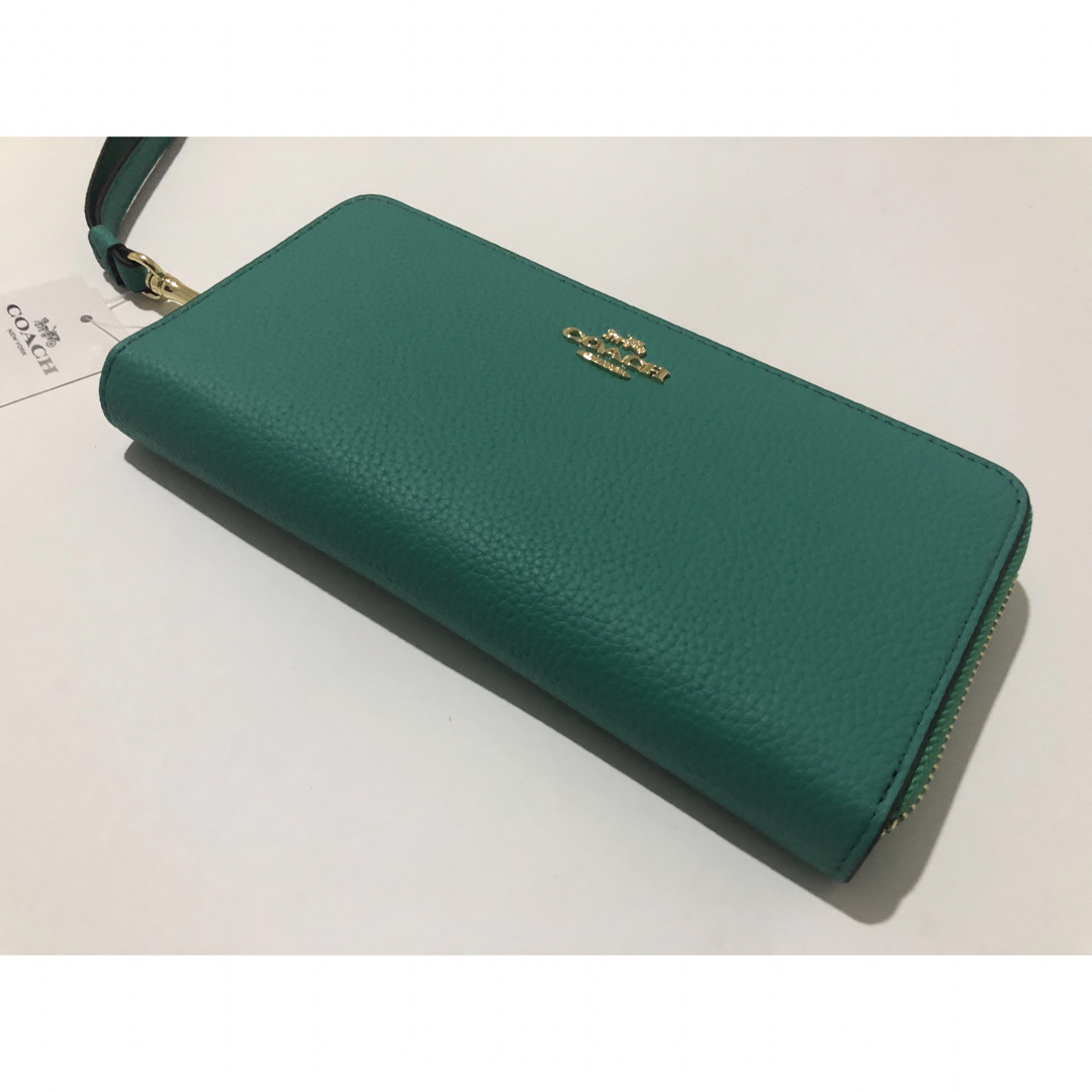 COACH(コーチ)の新品未使用 C3411 COACH コーチ 長財布 グリーン メンズのファッション小物(長財布)の商品写真