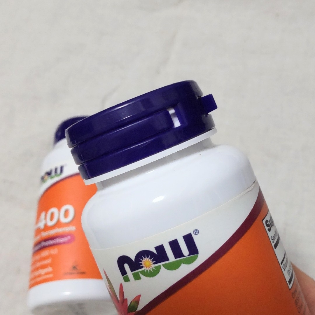 Now Foods(ナウフーズ)の《匿名配送 ゆうパケットプラス》now E-400(２個セット)　ビタミンE 食品/飲料/酒の健康食品(ビタミン)の商品写真