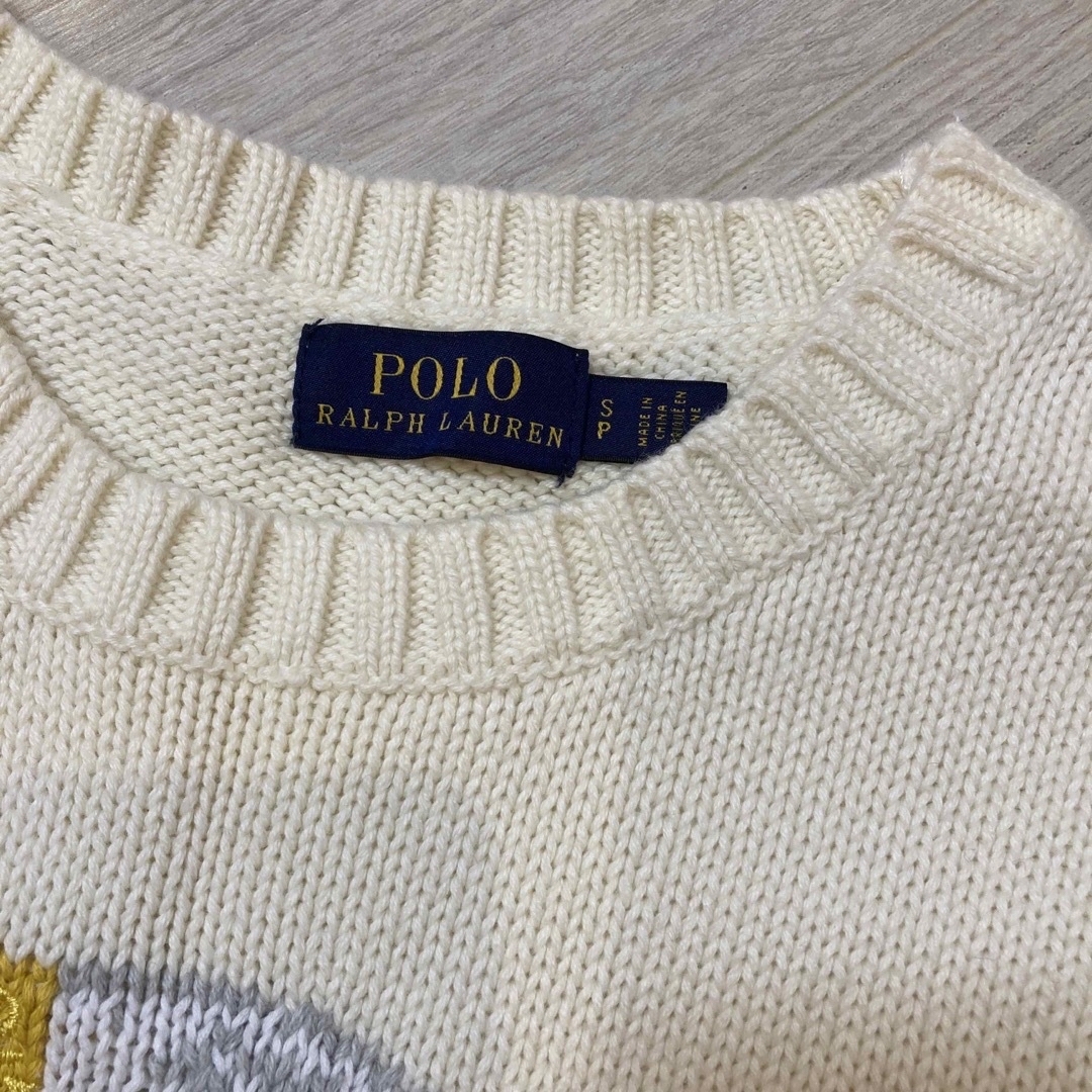 POLO RALPH LAUREN(ポロラルフローレン)の美品　ポロベア　ニット　セーター　ポロラルフローレン　レディース レディースのトップス(ニット/セーター)の商品写真