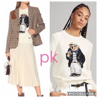 ポロラルフローレン(POLO RALPH LAUREN)の美品　ポロベア　ニット　セーター　ポロラルフローレン　レディース(ニット/セーター)