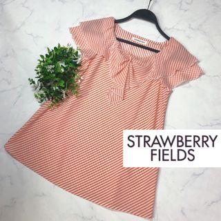 ストロベリーフィールズ(STRAWBERRY-FIELDS)のストロベリーフィールズのふんわりフリルブラウス(シャツ/ブラウス(半袖/袖なし))