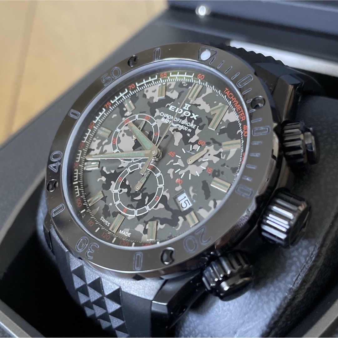 EDOX(エドックス)のEDOXクロノオフショア1クロノ10221-37N1-VM1-S 中古限定モデル メンズの時計(腕時計(アナログ))の商品写真